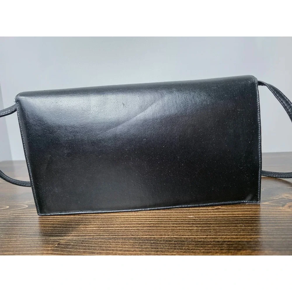 Ande Medium‎  Black Leather Crossbody Bag Purse